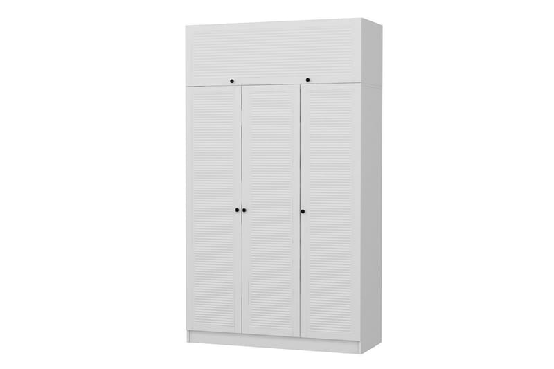 Fruitland Garderob 135x210 cm - Vit - Förvaring - Klädförvaring - Garderob & garderobssystem