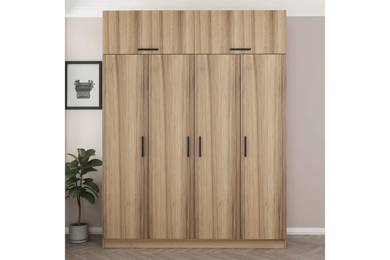 Fruitland Garderob 180 cm - Brun - Förvaring - Klädförvaring - Garderob & garderobssystem
