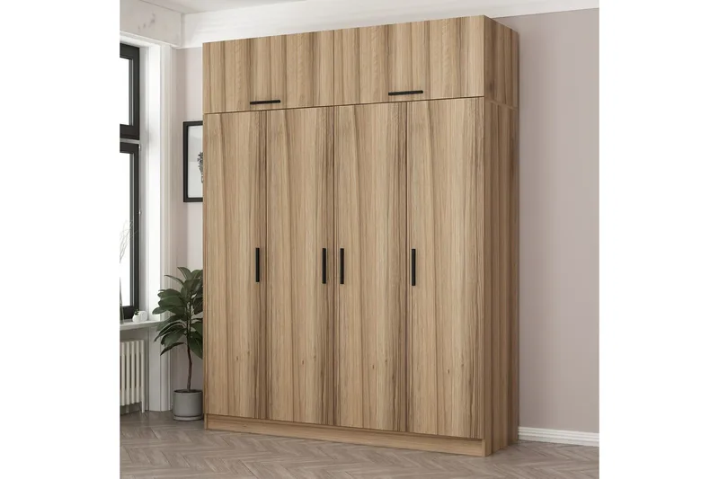 Fruitland Garderob 180 cm - Brun - Förvaring - Klädförvaring - Garderob & garderobssystem