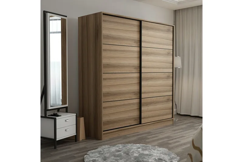Fruitland Garderob 180 cm - Ek - Förvaring - Klädförvaring - Garderob & garderobssystem