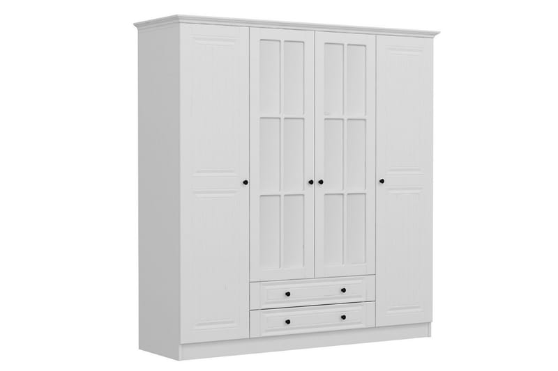 Fruitland Garderob 180 cm - Vit - Förvaring - Klädförvaring - Garderob & garderobssystem
