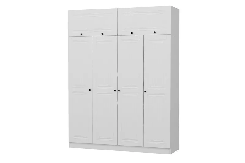 Fruitland Garderob 180 cm - Vit - Förvaring - Klädförvaring - Garderob & garderobssystem