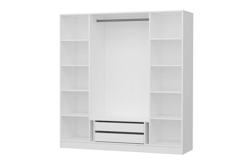 Fruitland Garderob 180 cm - Vit - Förvaring - Klädförvaring - Garderob & garderobssystem