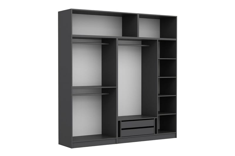 Fruitland Garderob 225 cm - Antracit - Förvaring - Klädförvaring - Garderob & garderobssystem