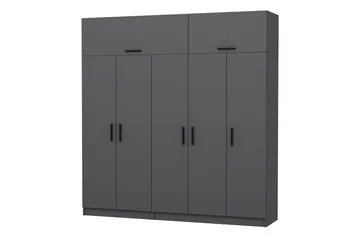 Fruitland Garderob 225 cm - Antracit - Förvaring - Klädförvaring - Garderob & garderobssystem