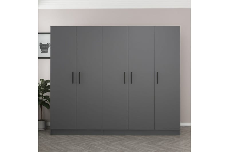 Fruitland Garderob 225 cm - Antracit - Förvaring - Klädförvaring - Garderob & garderobssystem