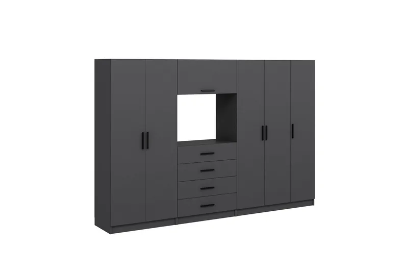 Fruitland Garderob 225 cm - Antracit - Förvaring - Klädförvaring - Garderob & garderobssystem
