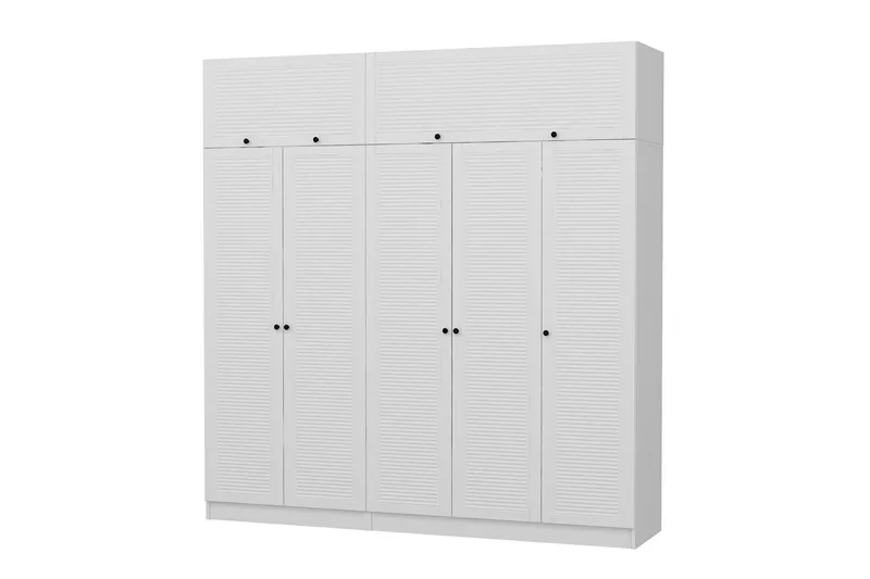 Fruitland Garderob 225 cm - Vit - Förvaring - Klädförvaring - Garderob & garderobssystem
