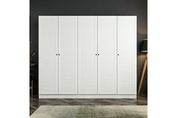 Fruitland Garderob 225 cm - Vit - Förvaring - Klädförvaring - Garderob & garderobssystem