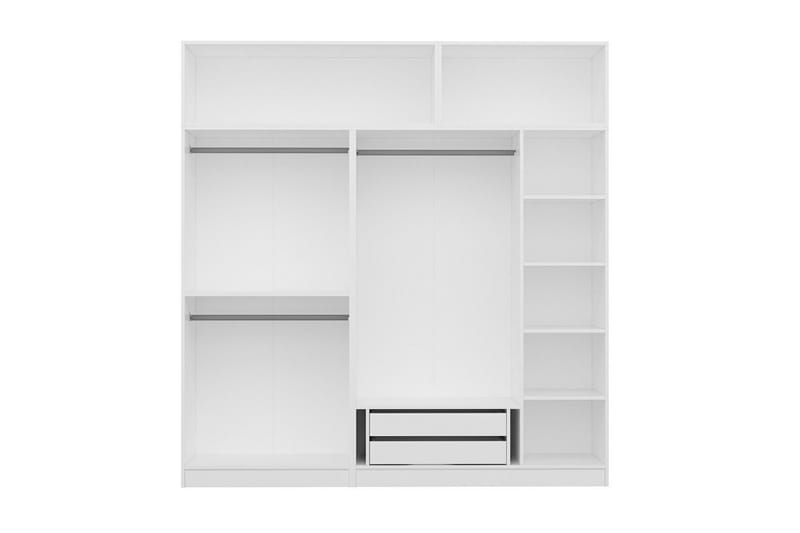 Fruitland Garderob 225 cm - Vit - Förvaring - Klädförvaring - Garderob & garderobssystem