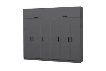 Fruitland Garderob 270 cm - Antracit - Förvaring - Klädförvaring - Garderob & garderobssystem