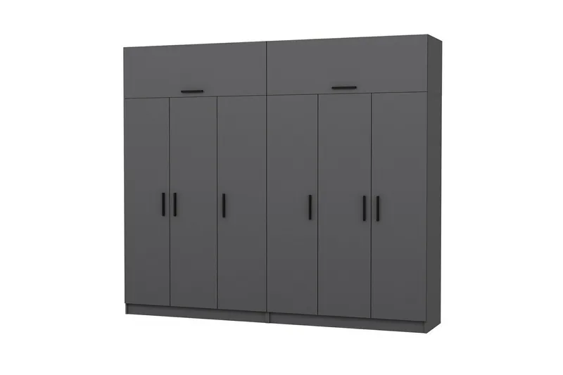 Fruitland Garderob 270 cm - Antracit - Förvaring - Klädförvaring - Garderob & garderobssystem