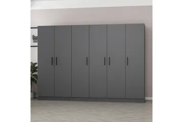 Fruitland Garderob 270 cm - Antracit - Förvaring - Klädförvaring - Garderob & garderobssystem