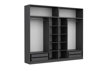 Fruitland Garderob 270 cm - Antracit - Förvaring - Klädförvaring - Garderob & garderobssystem