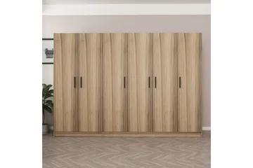 Fruitland Garderob 270 cm - Brun - Förvaring - Klädförvaring - Garderob & garderobssystem