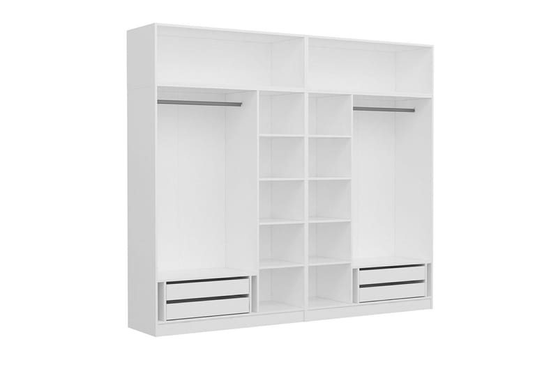 Fruitland Garderob 270 cm - Vit - Förvaring - Klädförvaring - Garderob & garderobssystem