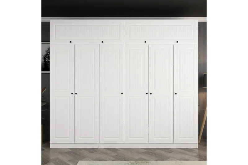 Fruitland Garderob 270 cm - Vit - Förvaring - Klädförvaring - Garderob & garderobssystem