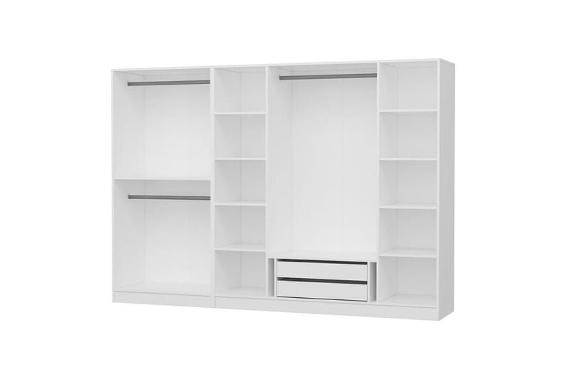 Fruitland Garderob 270 cm - Vit - Förvaring - Klädförvaring - Garderob & garderobssystem