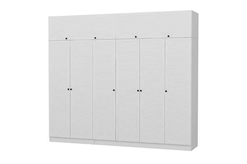 Fruitland Garderob 270 cm - Vit - Förvaring - Klädförvaring - Garderob & garderobssystem