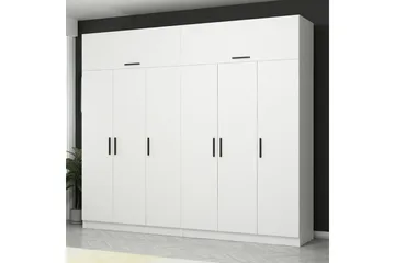 Fruitland Garderob 270 cm - Vit - Förvaring - Klädförvaring - Garderob & garderobssystem