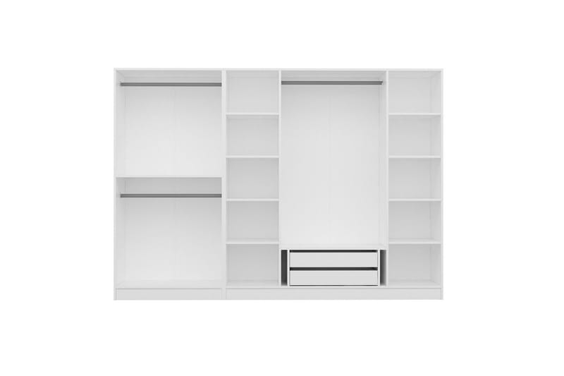 Fruitland Garderob 270 cm - Vit - Förvaring - Klädförvaring - Garderob & garderobssystem