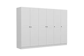 Fruitland Garderob 270 cm - Vit - Förvaring - Klädförvaring - Garderob & garderobssystem