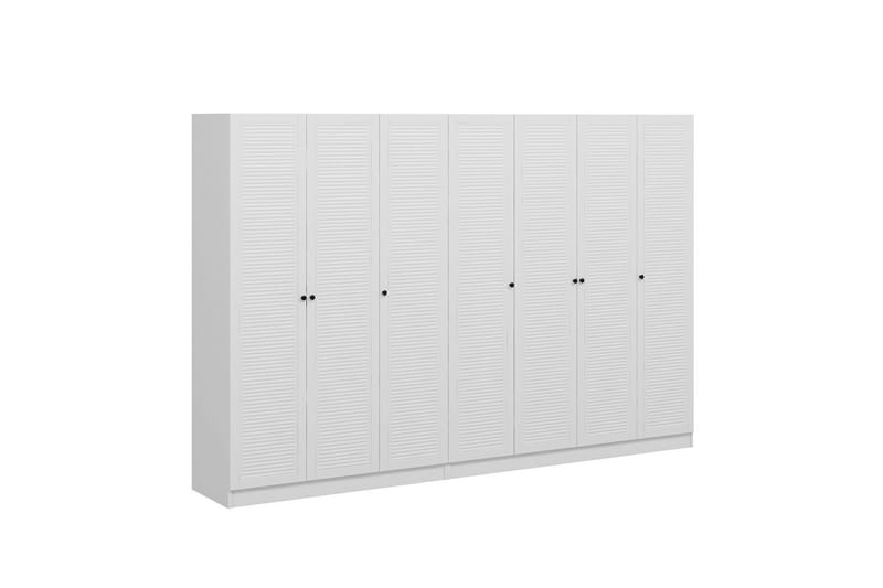 Fruitland Garderob 315 cm - Vit - Förvaring - Klädförvaring - Garderob & garderobssystem