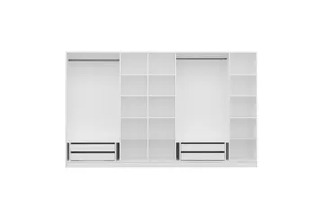 Fruitland Garderob 315 cm - Vit - Förvaring - Klädförvaring - Garderob & garderobssystem