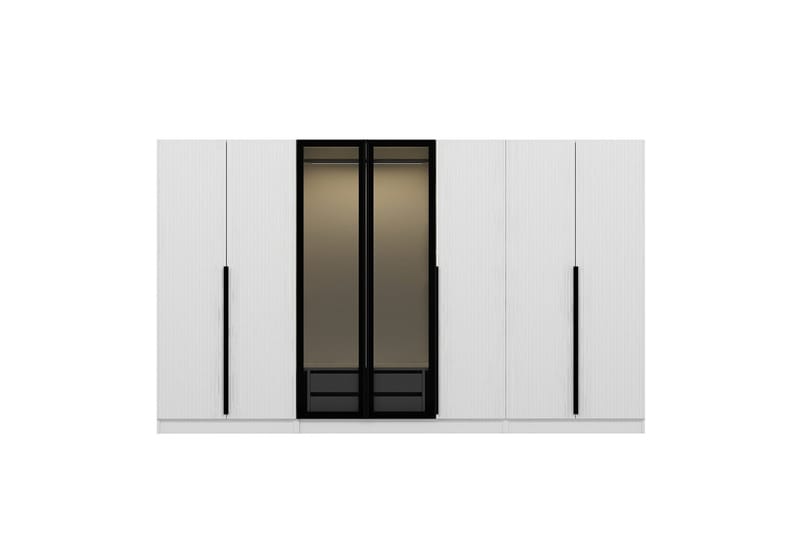 Fruitland Garderob 315 cm - Vit - Förvaring - Klädförvaring - Garderob & garderobssystem