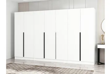 Fruitland Garderob 315 cm - Vit - Förvaring - Klädförvaring - Garderob & garderobssystem