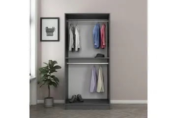 Fruitland Garderob 90 cm - Antracit - Förvaring - Klädförvaring - Garderob & garderobssystem