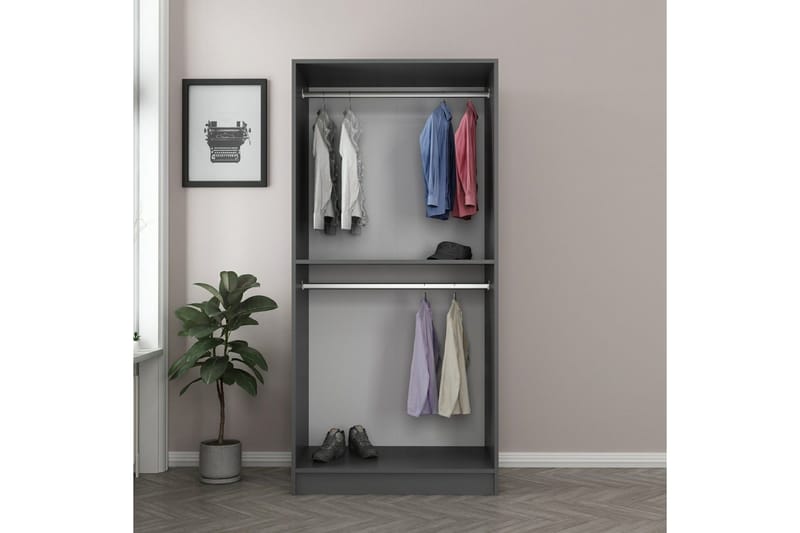 Fruitland Garderob 90 cm - Antracit - Förvaring - Klädförvaring - Garderob & garderobssystem