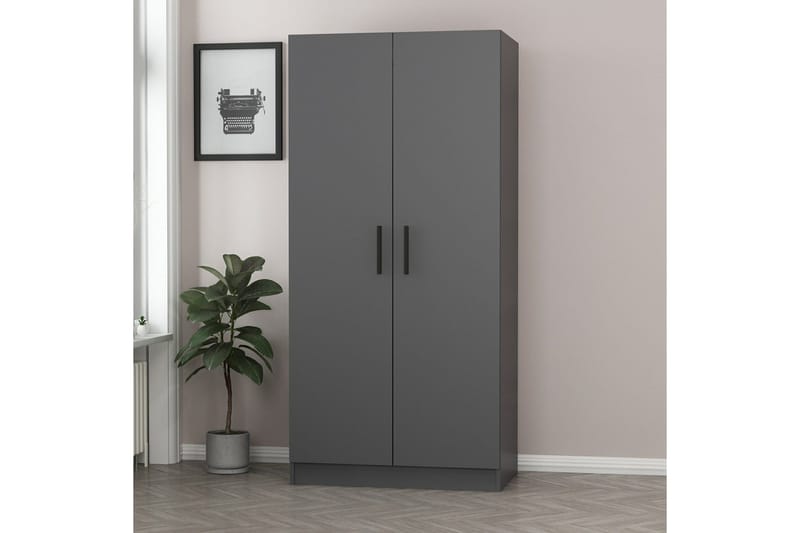 Fruitland Garderob 90 cm - Antracit - Förvaring - Klädförvaring - Garderob & garderobssystem