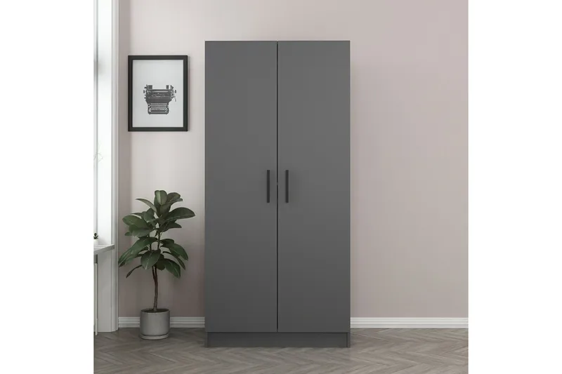 Fruitland Garderob 90 cm - Antracit - Förvaring - Klädförvaring - Garderob & garderobssystem