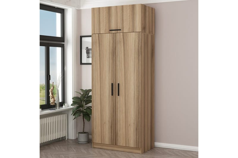 Fruitland Garderob 90 cm - Ek - Förvaring - Klädförvaring - Garderob & garderobssystem