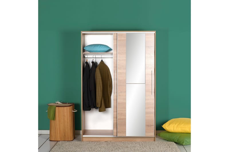 Garderob 120x182 cm - Natur - Förvaring - Klädförvaring - Garderob & garderobssystem