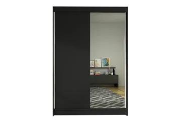 Garderob Lino LED-belysning - Svart - Förvaring - Klädförvaring - Garderob & garderobssystem