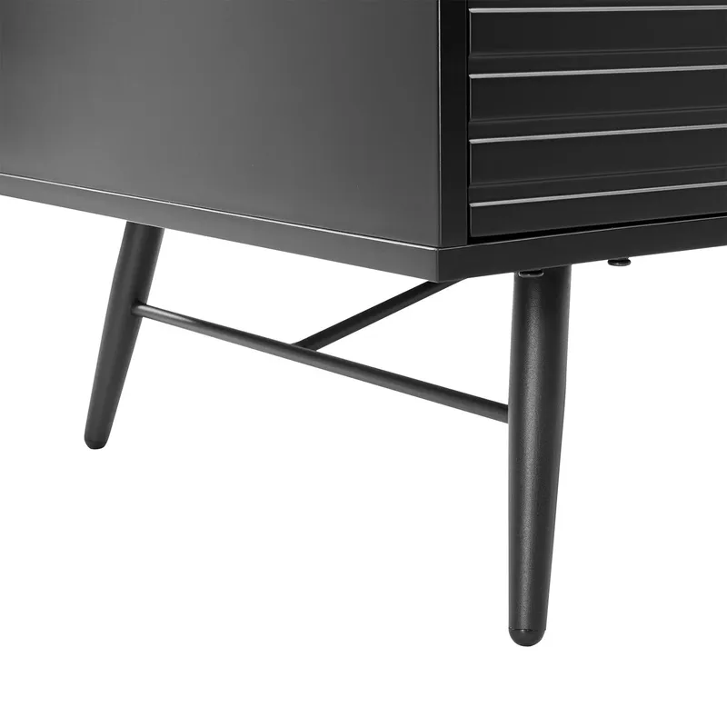 Garderob Morvi 100x56x175 cm - Svart - Förvaring - Klädförvaring - Garderob & garderobssystem - Klädskåp & fristående garderob