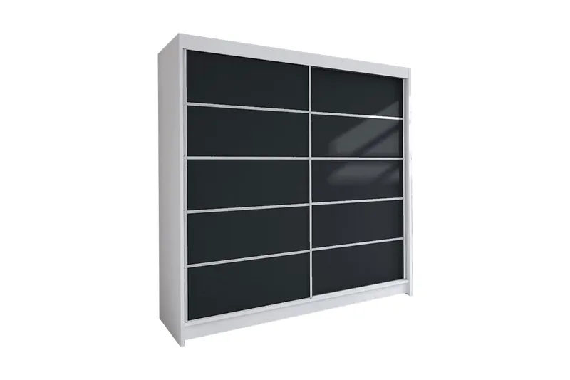 Garderob Talin, Vit/Svart