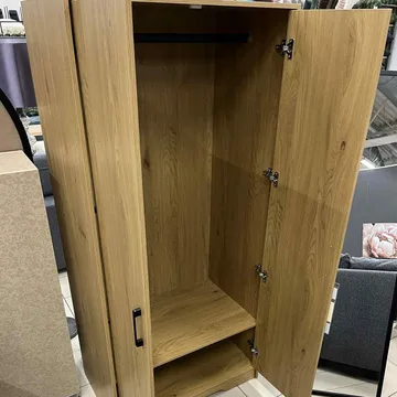 Garderob Ulvmar 83x54x180 cm - Ask - Förvaring - Klädförvaring - Garderob & garderobssystem - Klädskåp & fristående garderob