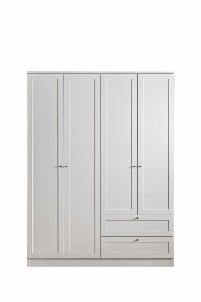Interlaken Garderob 137x210 cm, Vit