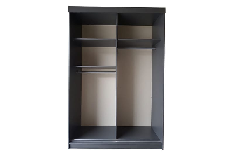 Isolaz Garderob 60x138 cm LED-belysning - Grå/Vit - Förvaring - Klädförvaring - Garderob & garderobssystem