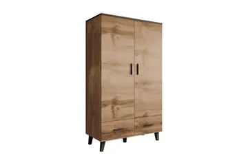 Kardos Garderob 110 cm - Natur/Svart - Förvaring - Klädförvaring - Garderob & garderobssystem