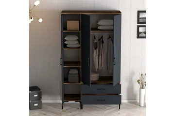 Kumsal Garderob 120 cm - Antracit - Förvaring - Klädförvaring - Garderob & garderobssystem
