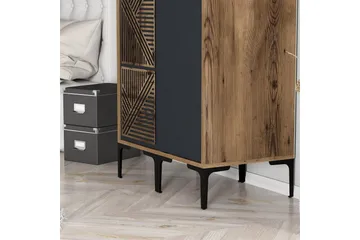 Kumsal Garderob 80 cm - Antracit - Förvaring - Klädförvaring - Garderob & garderobssystem