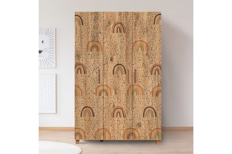 Leva Garderob 120x189 cm Brun - Hanah Home - Förvaring - Klädförvaring - Garderob & garderobssystem