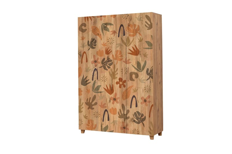 Leva Garderob 120x189 cm Brun - Hanah Home - Förvaring - Klädförvaring - Garderob & garderobssystem