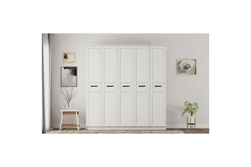 Meyra Garderob 175x210 cm - Matt Vit - Förvaring - Klädförvaring - Garderob & garderobssystem