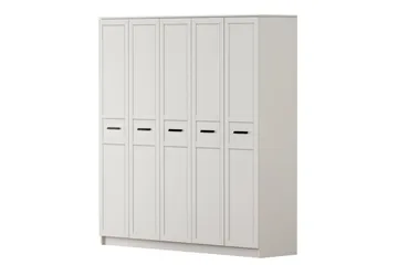 Meyra Garderob 175x210 cm - Matt Vit - Förvaring - Klädförvaring - Garderob & garderobssystem