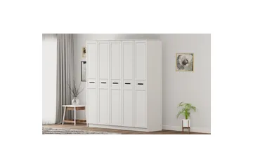 Meyra Garderob 175x210 cm - Matt Vit - Förvaring - Klädförvaring - Garderob & garderobssystem